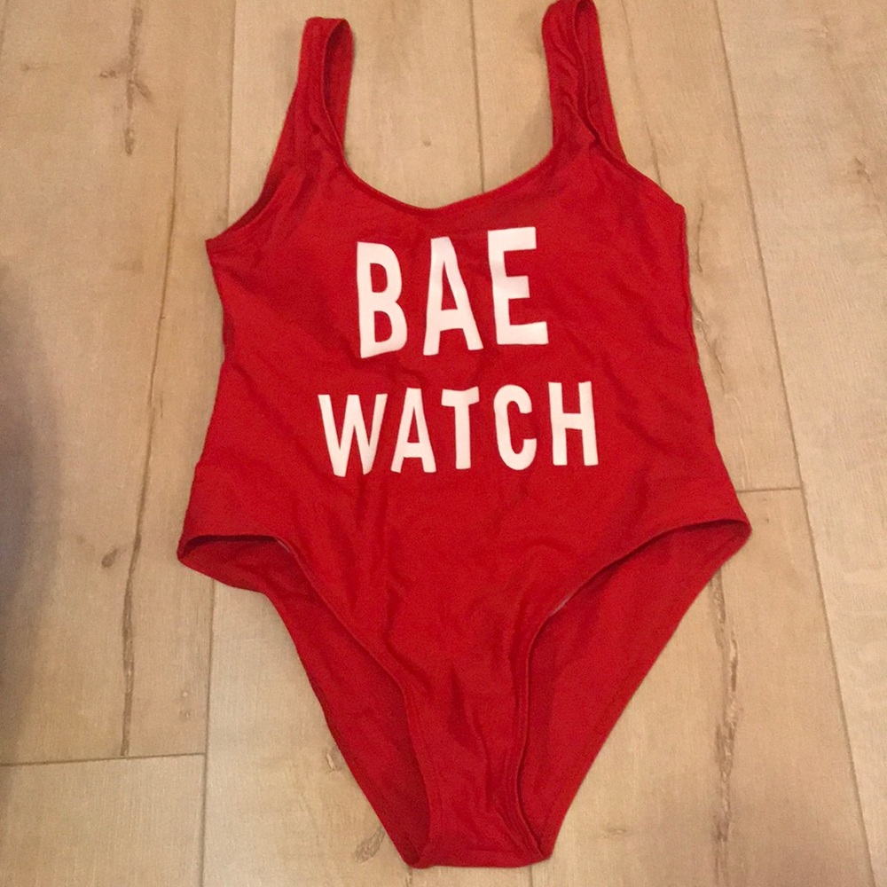 Bae Watch Red Swimsuit